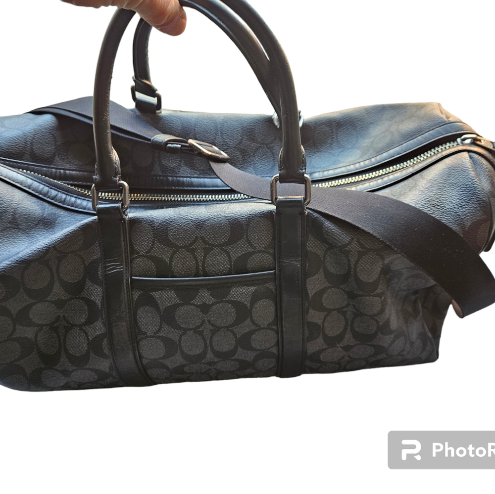 Luxury Authentic Leather Coach Gym Duffel Bag - Picture 5 of 5